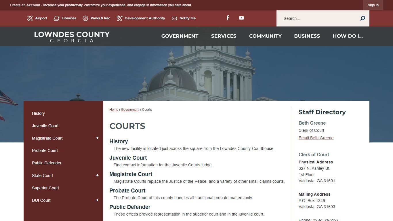 Courts | Lowndes County, GA - Official Website